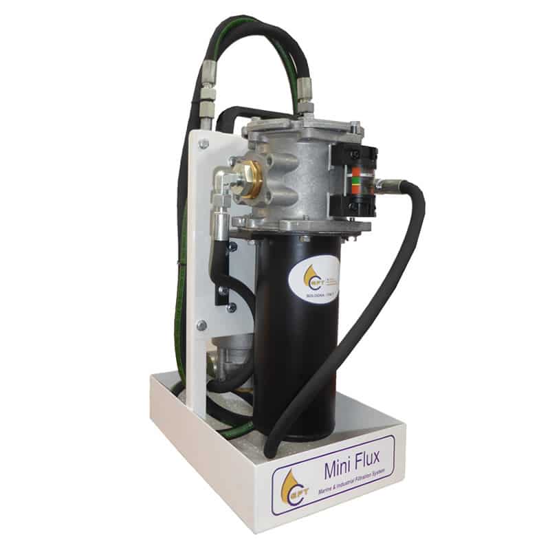 Mini Flux 14 Hydraulic unità carrellata filtrazione olio e pulizia impianti