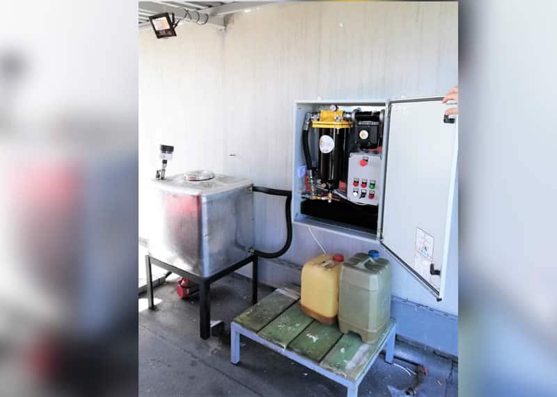 Sistema di filtrazione gasolio per serbatoi di stoccaggio e distribuzione
