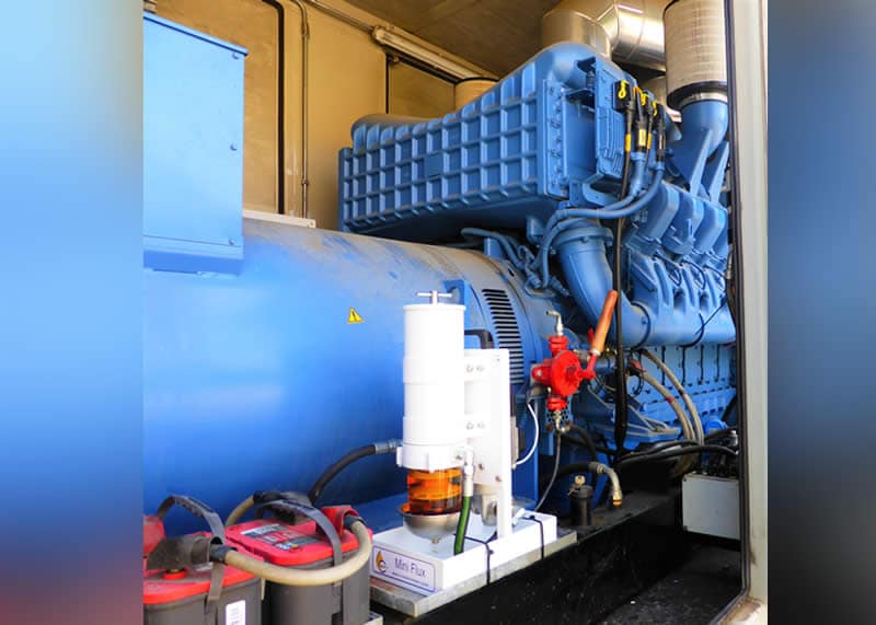 Sistema di filtrazione gasolio per gruppi elettrogeni industriali