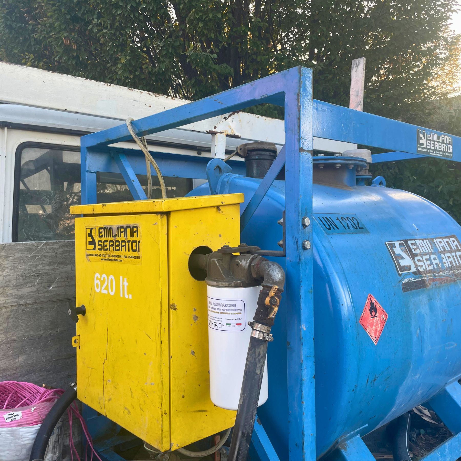 Filtro per gasolio con capacità di assorbimento acqua e filtrazione a 10 o 25 micron
